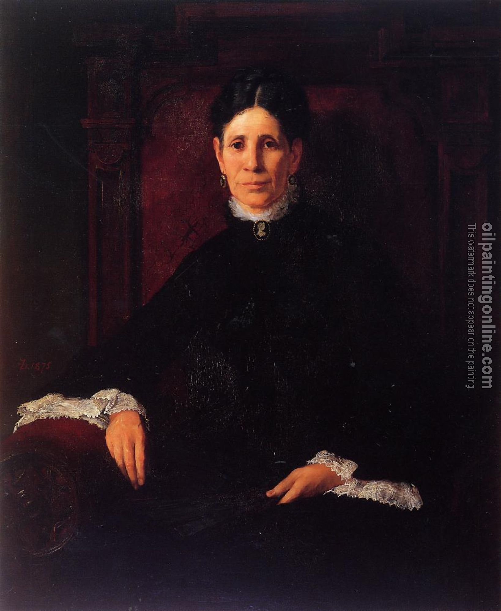 Frank Duveneck - Portrait of Frances Schillinger Hinkle